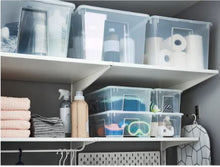 Load image into Gallery viewer, Storage Box Clear Medium 6 Gal. w/Lid

