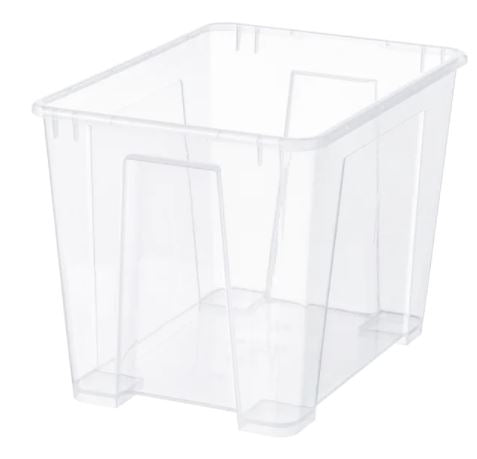 Storage Box Clear Medium 6 Gal. w/Lid