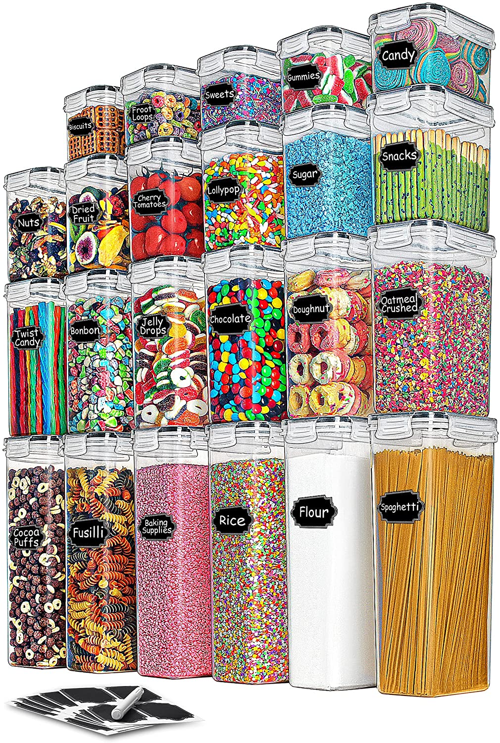 Airtight Food Storage Containers Set / 23pcs