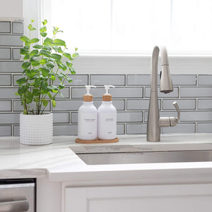 Dish Soap Dispenser w/Tray