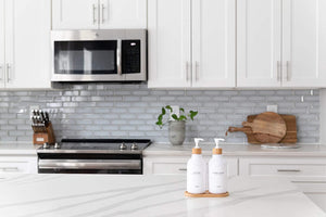Dish Soap Dispenser w/Tray