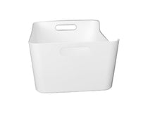 Load image into Gallery viewer, Plastic Storage Bin w/ Handles Off-White Medium

