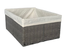 Load image into Gallery viewer, Montauk Rectangular Bin Grey Large
