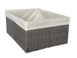 Montauk Rectangular Bin Grey Large