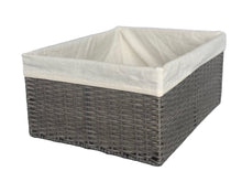 Load image into Gallery viewer, Montauk Rectangular Bin Grey Large
