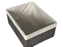 Load image into Gallery viewer, Montauk Rectangular Bin Grey Large
