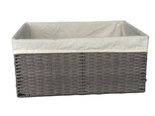 Load image into Gallery viewer, Montauk Rectangular Bin Grey Large
