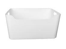 Load image into Gallery viewer, Plastic Storage Bin w/ Handles Off-White Large
