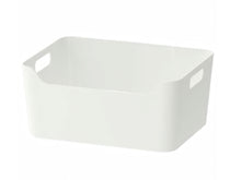 Load image into Gallery viewer, White Plastic Storage Bin
