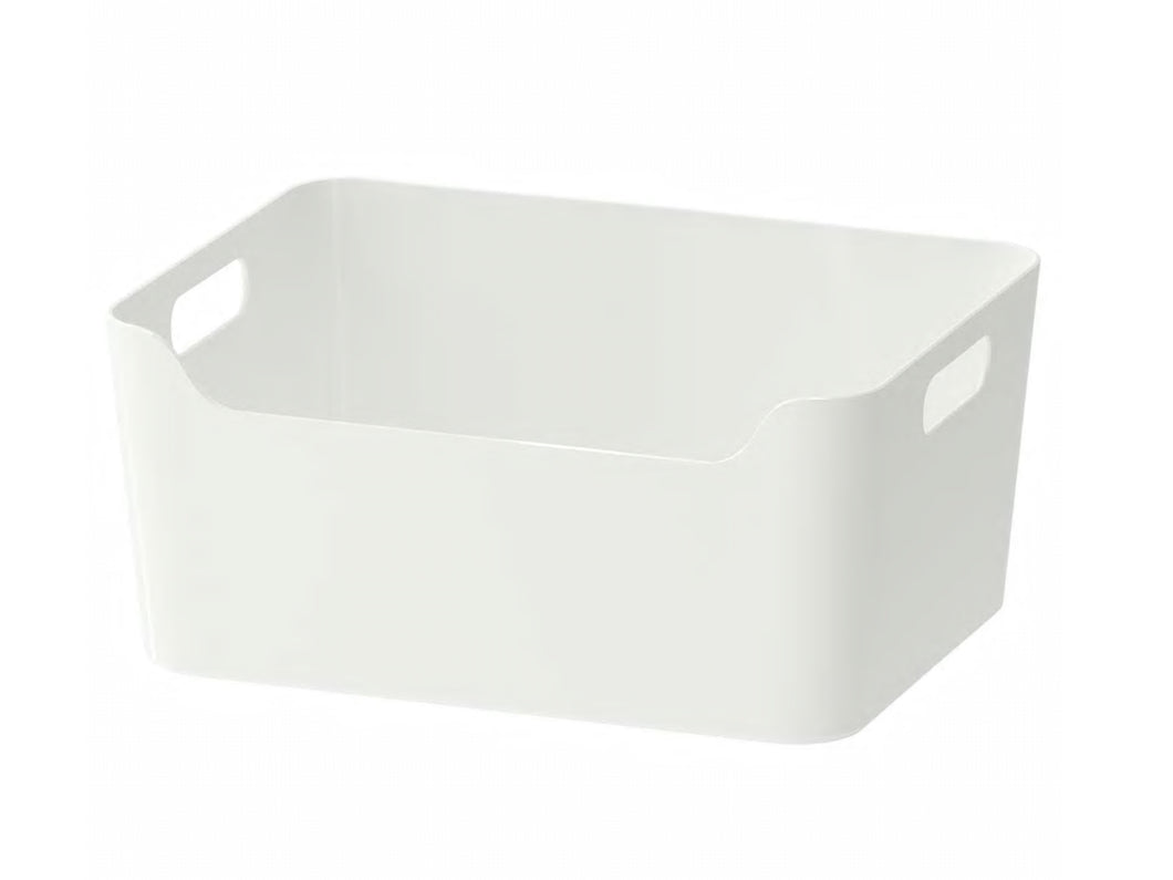 White Plastic Storage Bin