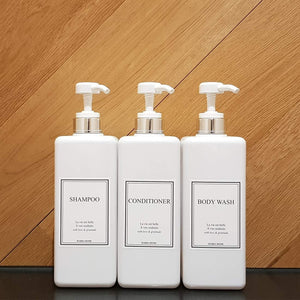 Pump Bottle Dispenser Set of 3